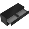 Mexen Orio meuble de salle de bain sous lavabo 120 cm avec plateau, 2 tiroirs, noir mat - 91A10-12047-2-BFFC71