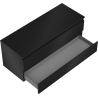 Mexen Orio meuble de salle de bain sous lavabo 120 cm avec plateau, 2 tiroirs, noir mat - 91A10-12047-2-BFFC71