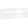 Mexen Orio meuble de salle de bains sous lavabo 140 cm avec plateau, 2 tiroirs, blanc brillant - 91A10-14047-2-BFFC00
