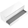 Mexen Orio meuble de salle de bain pour lavabo 140 cm avec plateau, 2 tiroirs, blanc brillant - 91A10-14047-2-BFFC00
