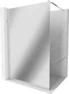 Mexen Kioto paroi de douche 80 x 200 cm, Miroir 8 mm, Chrome - 800-080-101-01-50