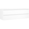 Mexen Orio meuble de salle de bain sous-vasque 140 cm avec plan de travail, 2 tiroirs, blanc mat - 91A10-14047-2-BFFC01