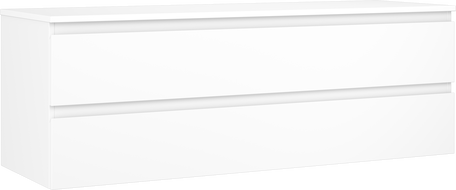 Mexen Orio meuble de salle de bain sous-vasque 140 cm avec plan de travail, 2 tiroirs, blanc mat - 91A10-14047-2-BFFC01