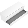 Mexen Orio meuble de salle de bain sous-vasque 140 cm avec plan de travail, 2 tiroirs, blanc mat - 91A10-14047-2-BFFC01