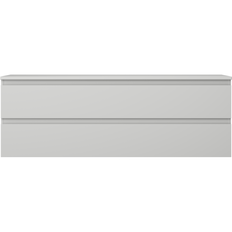 Mexen Orio meuble de salle de bain sous vasque 140 cm avec plateau, 2 tiroirs, gris mat - 91A10-14047-2-BFFC62