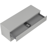 Mexen Orio meuble de salle de bain sous vasque 140 cm avec plateau, 2 tiroirs, gris mat - 91A10-14047-2-BFFC62