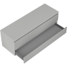 Mexen Orio meuble de salle de bain sous vasque 140 cm avec plateau, 2 tiroirs, gris mat - 91A10-14047-2-BFFC62