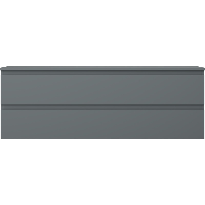 Mexen Orio meuble de salle de bain sous lavabo 140 cm avec plateau, 2 tiroirs, graphite mat - 91A10-14047-2-BFFC66