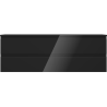 Mexen Orio armoire de salle de bain sous-vasque 140 cm avec plateau, 2 tiroirs, noir brillant - 91A10-14047-2-BFFC70