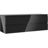 Mexen Orio armoire de salle de bain sous-vasque 140 cm avec plateau, 2 tiroirs, noir brillant - 91A10-14047-2-BFFC70