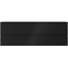 Mexen Orio meuble de salle de bains sous-lavabo 140 cm avec plateau, 2 tiroirs, noir mat - 91A10-14047-2-BFFC71