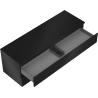 Mexen Orio meuble de salle de bain sous lavabo 140 cm avec plan de travail, 2 tiroirs, noir mat - 91A10-14047-2-BFFC71