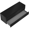 Mexen Orio meuble de salle de bains sous-lavabo 140 cm avec plateau, 2 tiroirs, noir mat - 91A10-14047-2-BFFC71