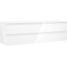 Mexen Orio meuble de salle de bain sous lavabo 160 cm avec plateau, 2 tiroirs, blanc brillant - 91A10-16047-2-BFFC00