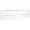 Mexen Orio meuble sous-lavabo 160 cm avec plateau, 2 tiroirs, blanc brillant - 91A10-16047-2-BFFC00