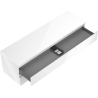Mexen Orio meuble sous-lavabo 160 cm avec plateau, 2 tiroirs, blanc brillant - 91A10-16047-2-BFFC00
