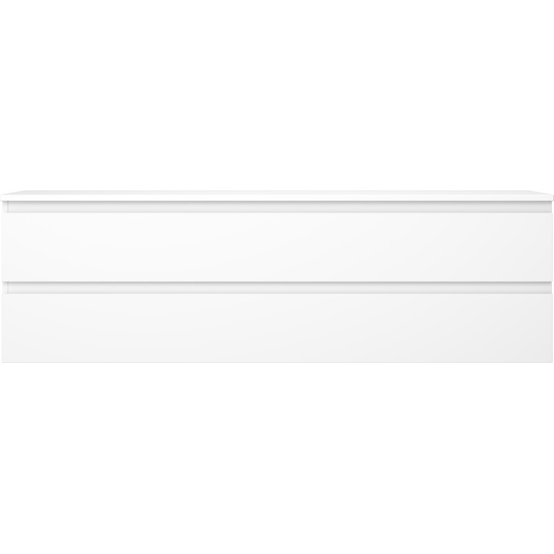 Mexen Orio meuble de salle de bain sous-lavabo 160 cm avec plan, 2 tiroirs, blanc mat - 91A10-16047-2-BFFC01