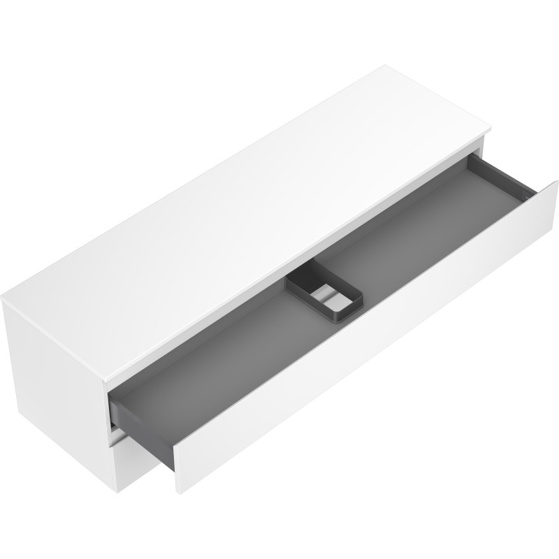 Mexen Orio meuble de salle de bain sous-lavabo 160 cm avec plan, 2 tiroirs, blanc mat - 91A10-16047-2-BFFC01