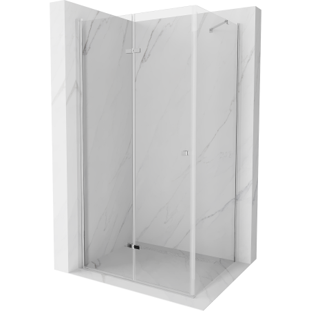 Mexen Lima cabine de douche pliante 100 x 80 cm, transparent, chromé - 856-100-080-01-00