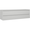 Mexen Orio meuble de salle de bain sous-lavabo 160 cm avec plateau, 2 tiroirs, gris mat - 91A10-16047-2-BFFC62