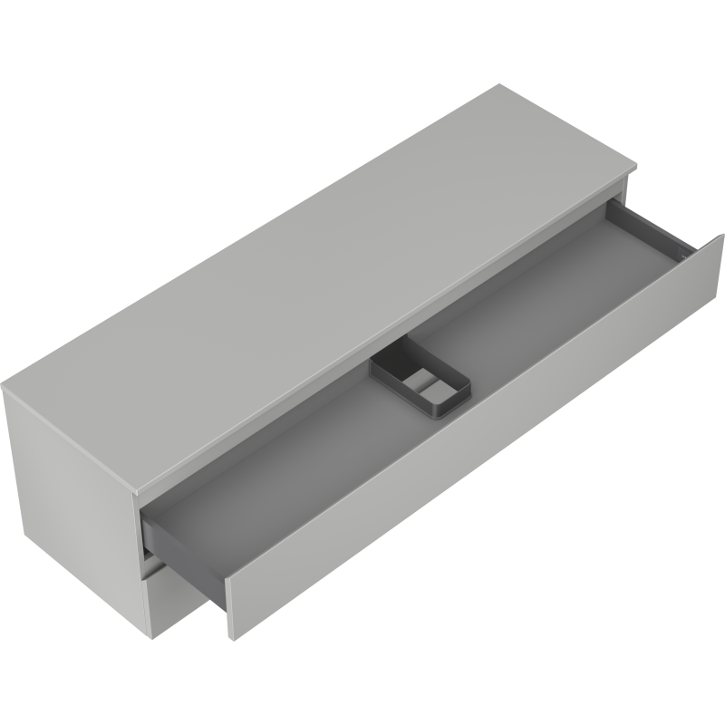 Mexen Orio meuble de salle de bain sous lavabo 160 cm avec plateau, 2 tiroirs, gris mat - 91A10-16047-2-BFFC62