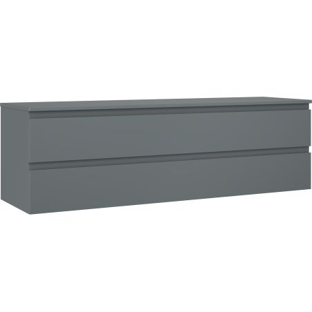 Mexen Orio meuble de salle de bain sous lavabo 160 cm avec plateau, 2 tiroirs, graphite mat - 91A10-16047-2-BFFC66