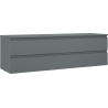 Mexen Orio meuble de salle de bain sous lavabo 160 cm avec plateau, 2 tiroirs, graphite mat - 91A10-16047-2-BFFC66