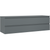 Mexen Orio placard de salle de bain sous lavabo 160 cm avec plateau, 2 tiroirs, graphite mat - 91A10-16047-2-BFFC66