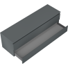 Mexen Orio meuble de salle de bain sous lavabo 160 cm avec plateau, 2 tiroirs, graphite mat - 91A10-16047-2-BFFC66