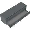 Mexen Orio placard de salle de bain sous lavabo 160 cm avec plateau, 2 tiroirs, graphite mat - 91A10-16047-2-BFFC66