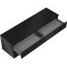 Mexen Orio meuble de salle de bain sous lavabo 160 cm avec plan de travail, 2 tiroirs, noir mat - 91A10-16047-2-BFFC71