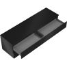 Mexen Orio meuble de salle de bain sous vasque 160 cm avec plateau, 2 tiroirs, noir mat - 91A10-16047-2-BFFC71
