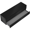 Mexen Orio meuble de salle de bain sous vasque 160 cm avec plateau, 2 tiroirs, noir mat - 91A10-16047-2-BFFC71