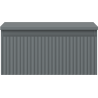 Mexen Rivel meuble de salle de bains sous lavabo 50 cm avec plateau, 1 tiroir, rainuré, graphite mat - 91A20-05023-1-BFC66
