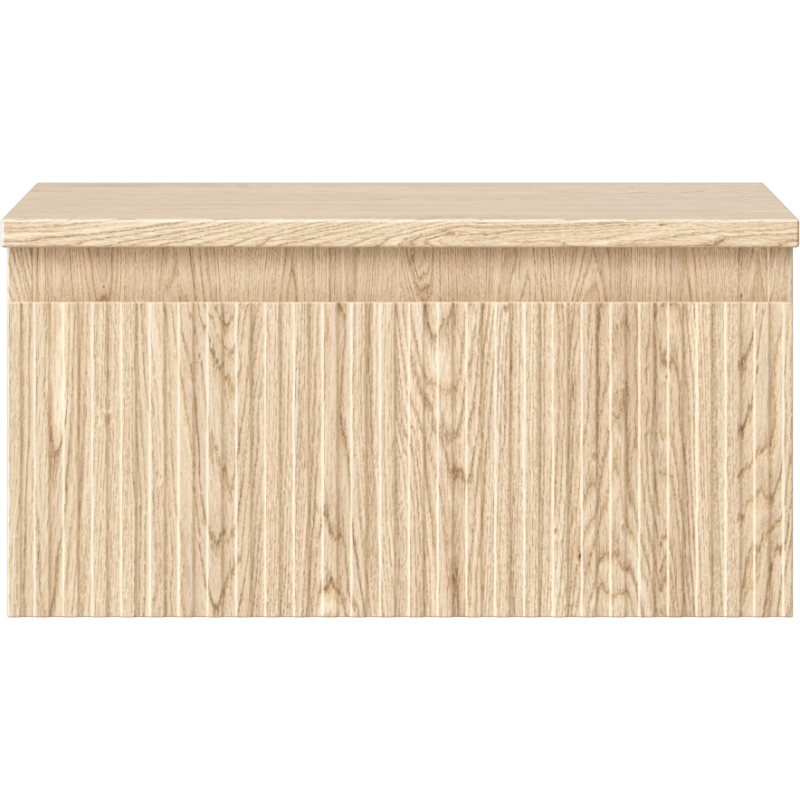 Mexen Rivel meuble de salle de bains sous-lavabo 50 cm avec plan de travail, 1 tiroir, rainuré, chêne - 91A20-05023-1-BFC81
