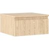 Mexen Rivel meuble de salle de bain sous lavabo 50 cm avec plateau, 1 tiroir, rainuré, chêne - 91A20-05023-1-BFC81
