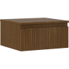 Mexen Rivel meuble sous-vasque 50 cm avec plateau, 1 tiroir, rainuré, noyer - 91A20-05023-1-BFC86
