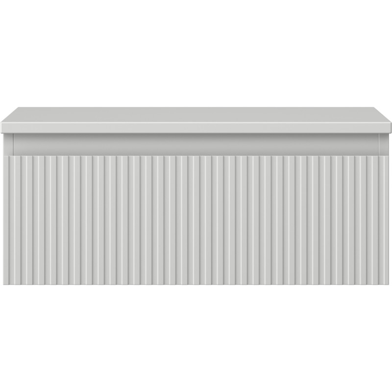 Mexen Rivel meuble de salle de bain sous lavabo 60 cm avec plan de travail, 1 tiroir, rainuré, gris mat - 91A20-06023-1-BFC62