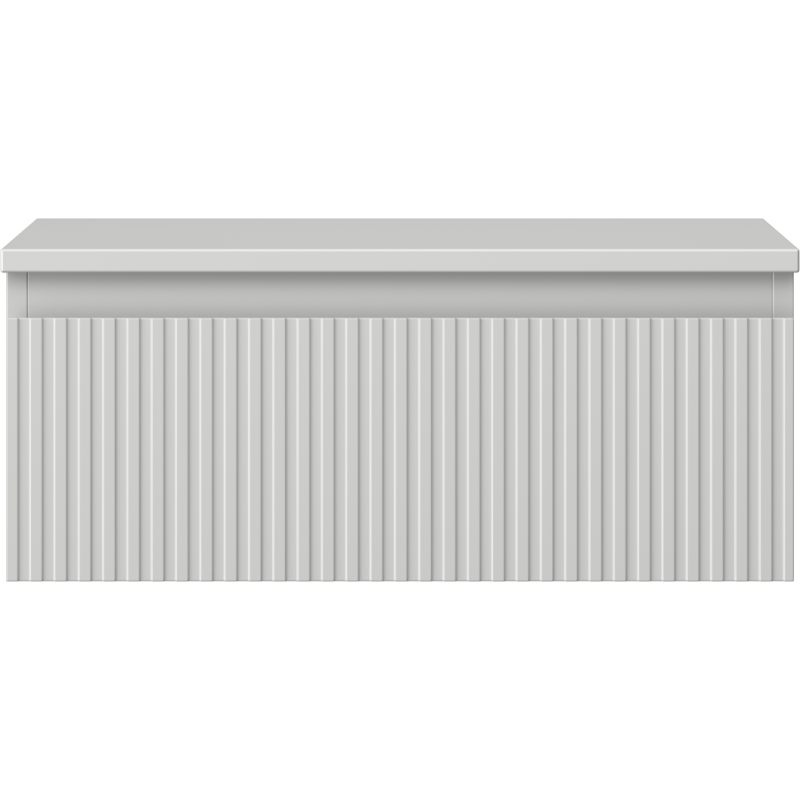 Mexen Rivel meuble-lavabo 60 cm avec dessus, 1 tiroir, rainuré, gris mat - 91A20-06023-1-BFC62