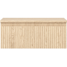 Mexen Rivel meuble de salle de bains sous-lavabo 60 cm avec plateau, 1 tiroir, rainuré, chêne - 91A20-06023-1-BFC81