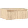 Mexen Rivel meuble de salle de bains sous-lavabo 60 cm avec plateau, 1 tiroir, rainuré, chêne - 91A20-06023-1-BFC81