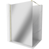 Mexen Kioto paroi de douche 100 x 200 cm, Miroir 8 mm, Or - 800-100-101-50-50