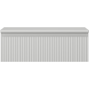 Mexen Rivel meuble lavabo de salle de bain 70 cm avec plateau, 1 tiroir, rainuré, gris mat - 91A20-07023-1-BFC62