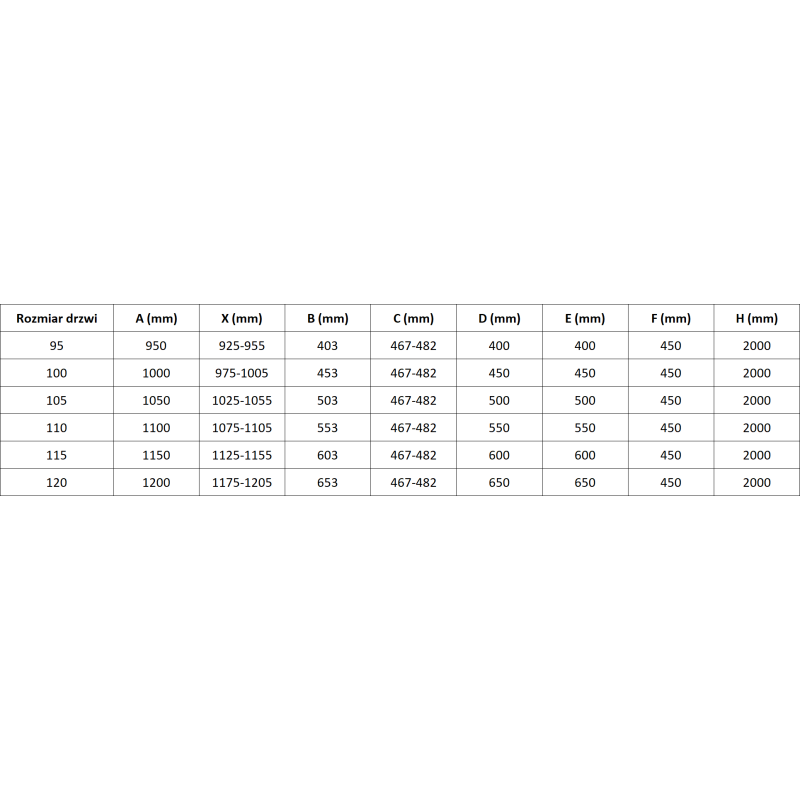 Mexen Mist-B porte de douche pivotante 105 cm, transparent, or brossé - 8A2-105-001-55-00