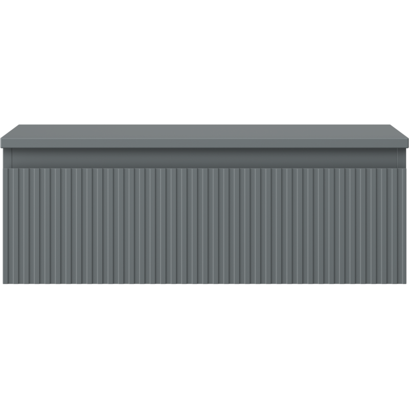 Mexen Rivel armoire de salle de bain sous lavabo 70 cm avec plateau, 1 tiroir, rainuré, graphite mat - 91A20-07023-1-BFC66