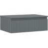 Mexen Rivel meuble de salle de bain sous-lavabo 70 cm avec plateau, 1 tiroir, rainuré, graphite mat - 91A20-07023-1-BFC66
