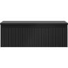 Mexen Rivel meuble de salle de bain sous-lavabo 70 cm avec plateau, 1 tiroir, rainuré, noir mat - 91A20-07023-1-BFC71