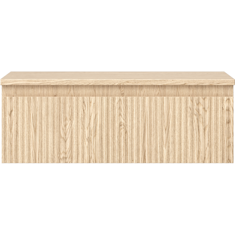 Mexen Rivel meuble de salle de bains sous lavabo 70 cm avec plateau, 1 tiroir, rainuré, chêne - 91A20-07023-1-BFC81