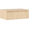 Mexen Rivel meuble de salle de bains sous-vasque 70 cm avec plateau, 1 tiroir, rainuré, chêne - 91A20-07023-1-BFC81