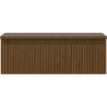 Mexen Rivel meuble de salle de bain sous lavabo 70 cm avec plateau, 1 tiroir, rainuré, noyer - 91A20-07023-1-BFC86
